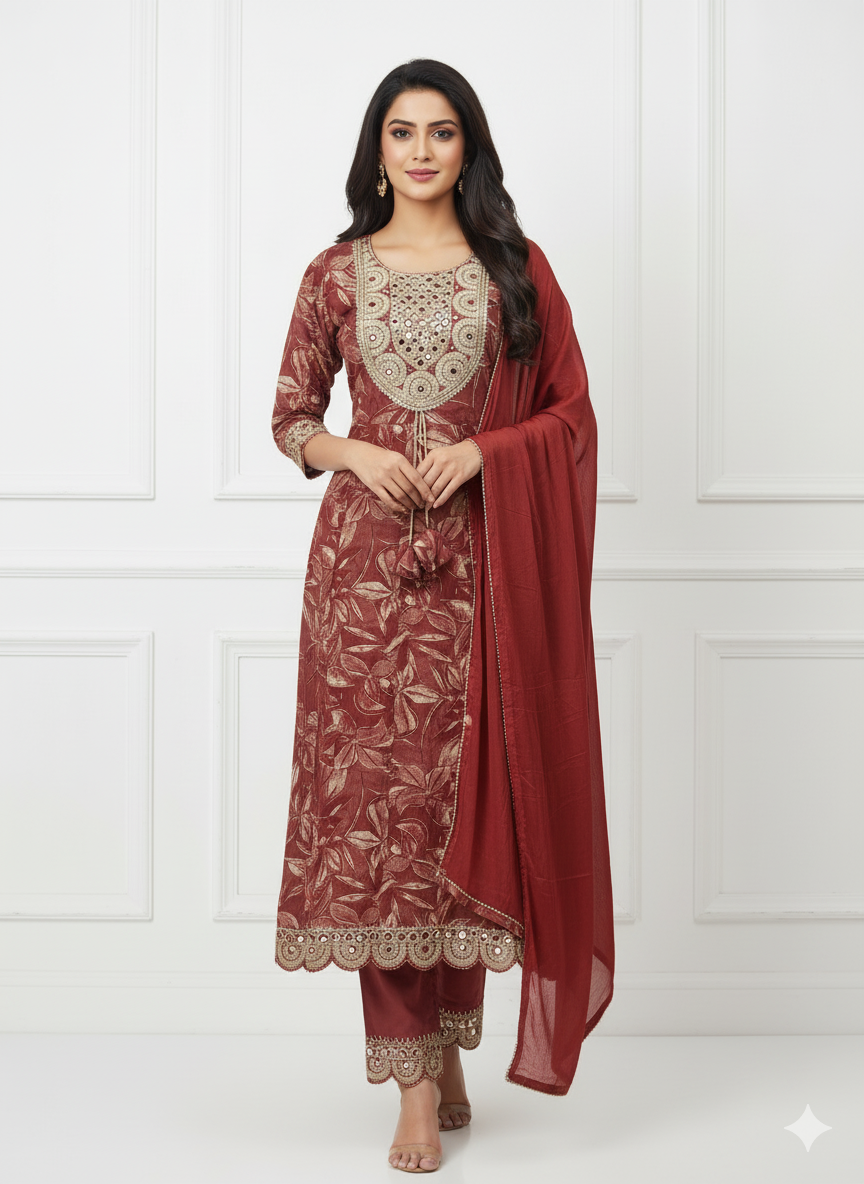 Ethnic Premium Annarkali Heavy work Suit for Women