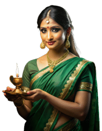 —Pngtree—indian woman in green saree_21145627